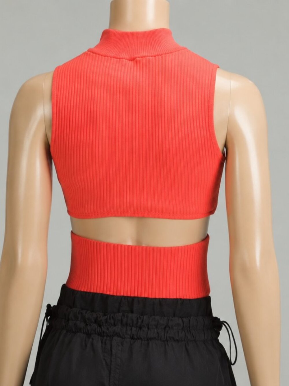 NWT Lululemon Open Back Half-Zip Sleeveless Sweater Shirt Sz XL Solar Orange